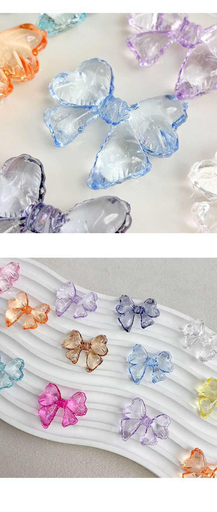 Transparent Acrylic Beads Transparent balloon bow beads