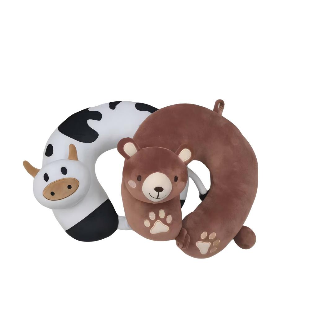 U-shaped pillow Cartoon Animal Head PP Cotton U-Shaped Pillow