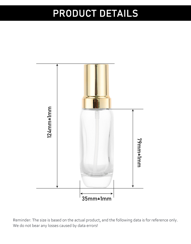base de maquillaje líquida 30ml Rounded Square Bottle for Foundation & Lotion – Source Manufacturer