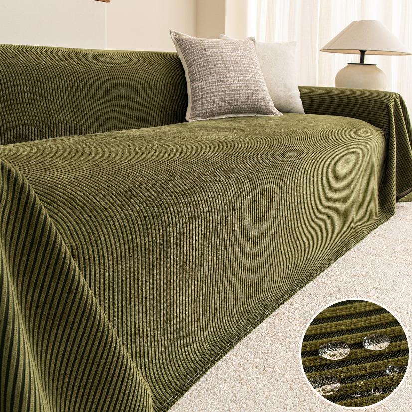 Waterproof Sofa Covers Upgraded Vertical Stripe Sofa Throw