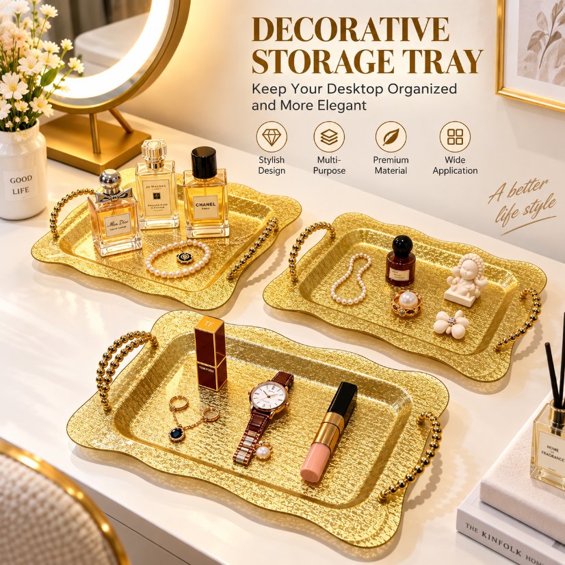 Acrylic fruit tray Acrylic 3-Piece Fruit Tray Set