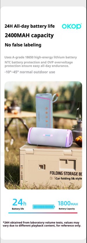 Portable Outdoor Bluetooth Speaker KP-842 Wireless Bluetooth Speaker