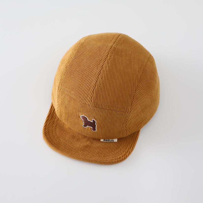 Autumn Style Light Corduroy Puppy Baseball Cap