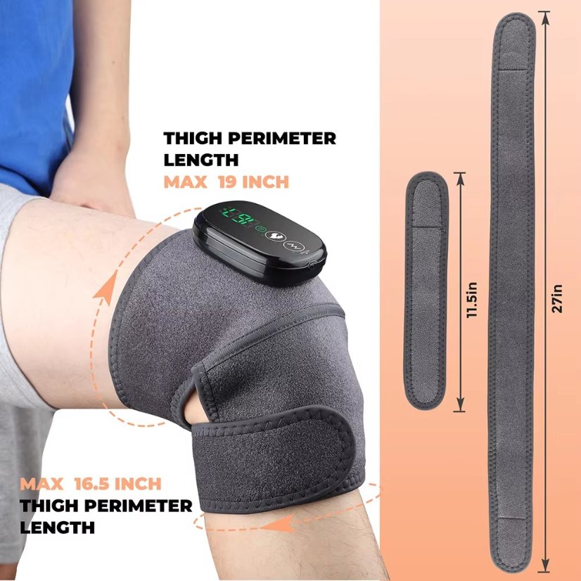 Knee Massager Cordless Rechargeable Heating Knee Warmers Wrap for Shoulder Elbow Knee Stress Relief
