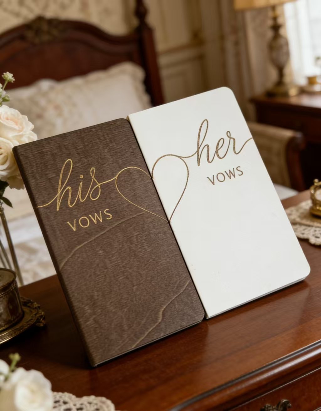Wedding Supplies Wooden Wedding Vow Book