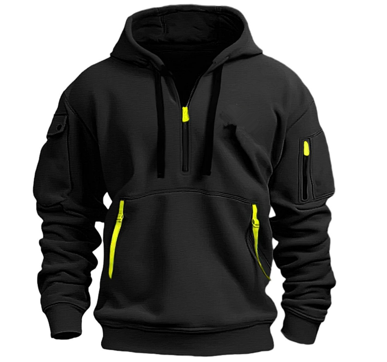 Hooded zip-up jacket with ribbon ties Streamer Hooded Zip-Up