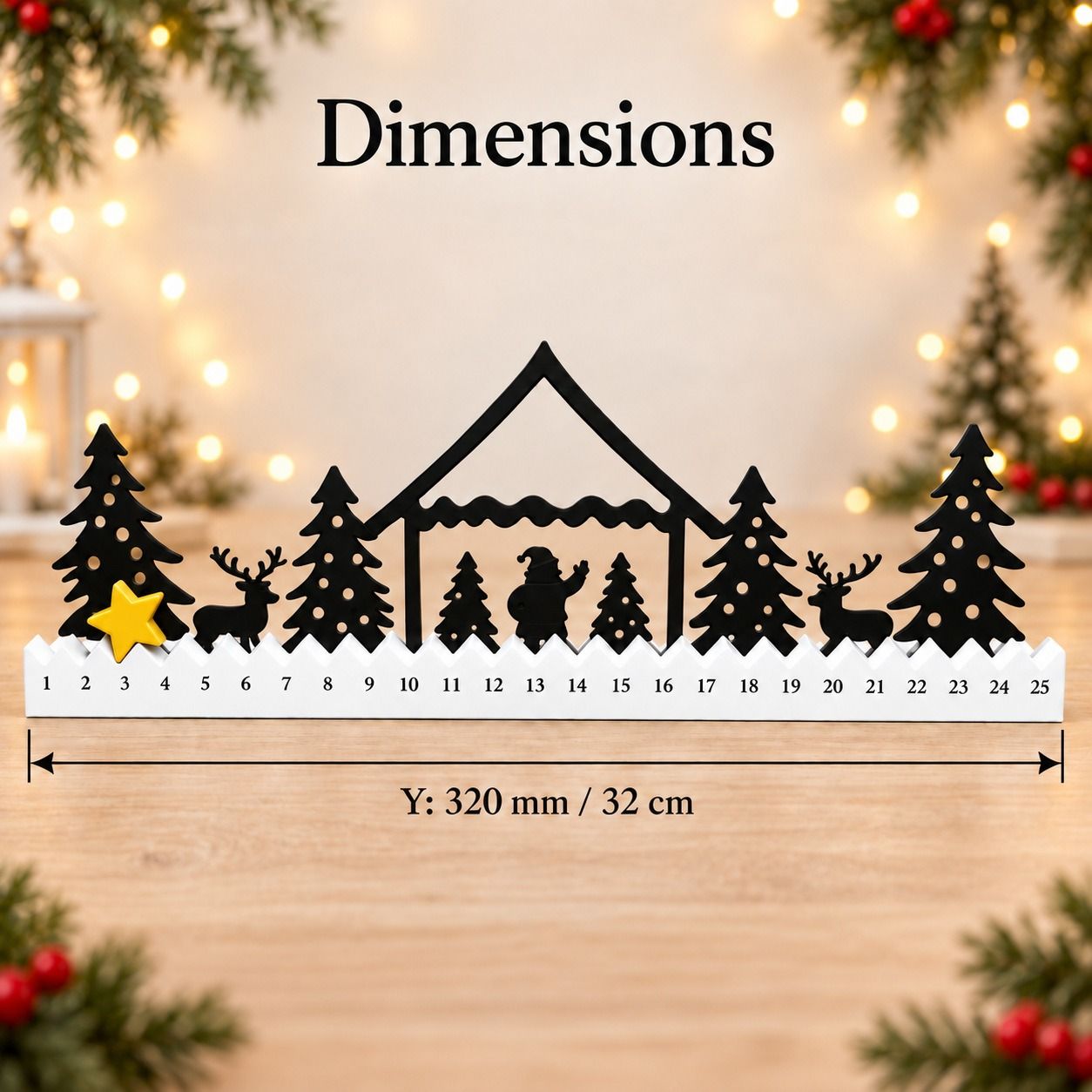 Plastic Craft Ornaments Advent calendar