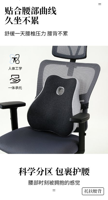 Cushion Lumbar Support Cushion with Hole