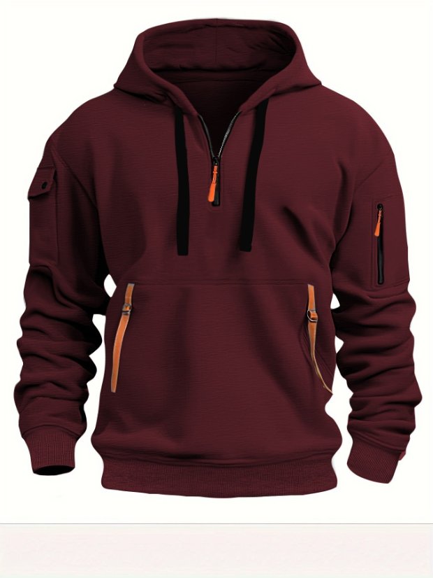 Hooded zip-up jacket with ribbon ties Streamer Hooded Zip-Up