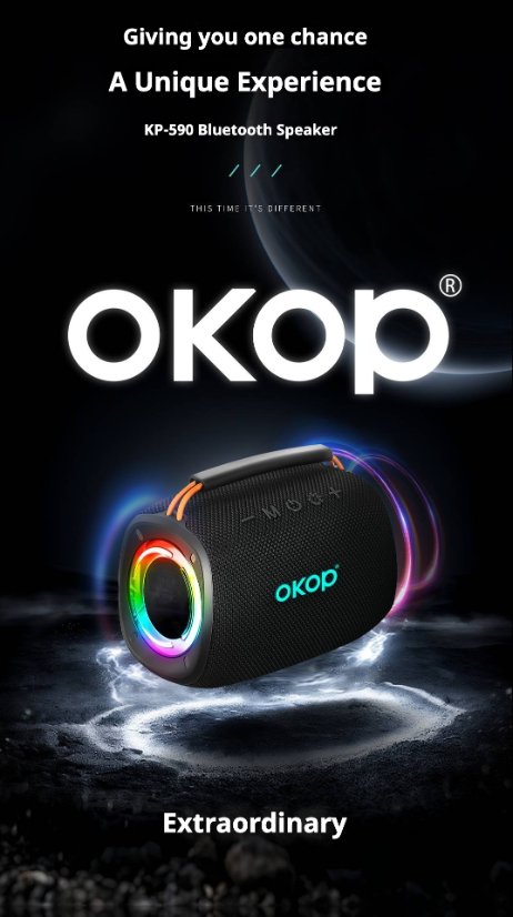 Portable Outdoor Bluetooth Speaker KP-590 Wireless Bluetooth Speaker