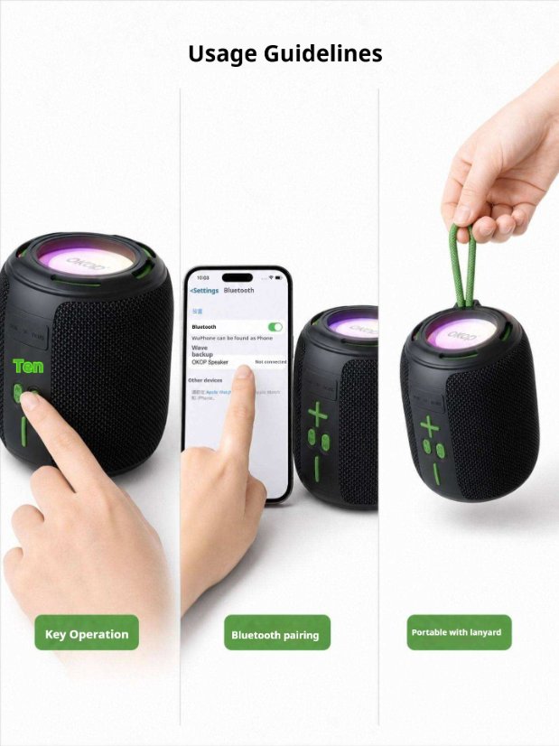 Portable Outdoor Bluetooth Speaker KP-859 Portable wireless bluetooth speaker