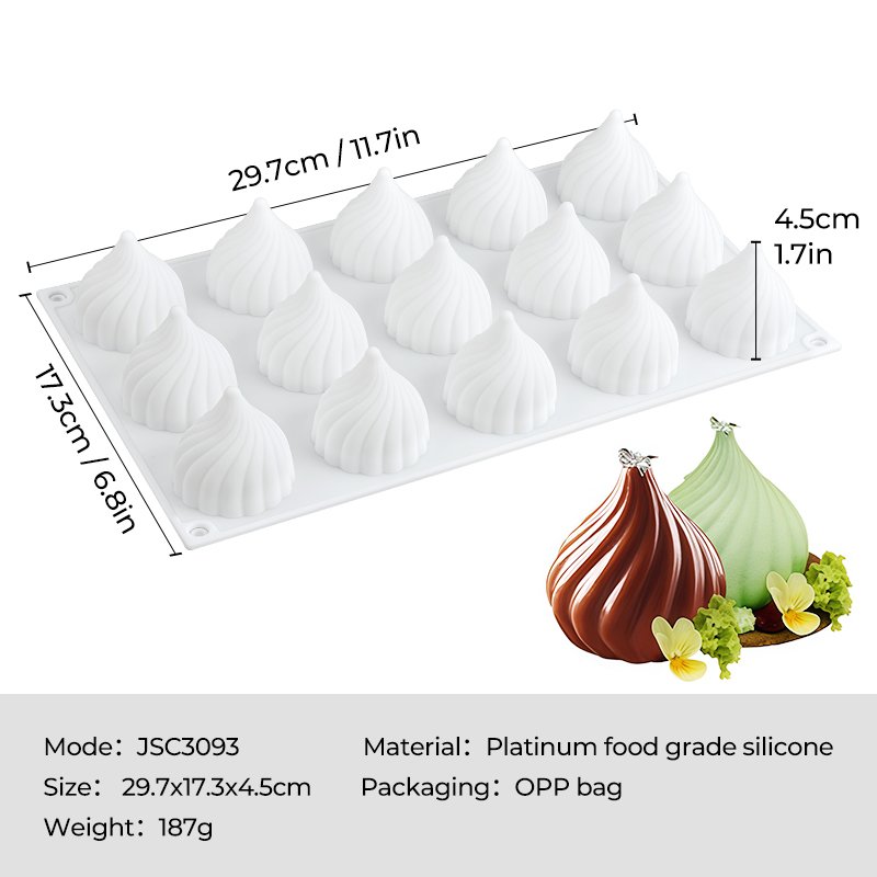 Hot Factory Pineapple Pear Cherry Mango Verrhoa Carambola Peach Shape LFGB Reusable Fruit Mold Silicone Mousse Cake Mould