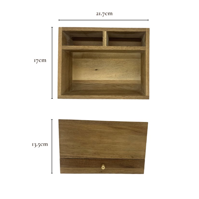 Desktop Storage Desk Organizer Box | Custom Sizes Available