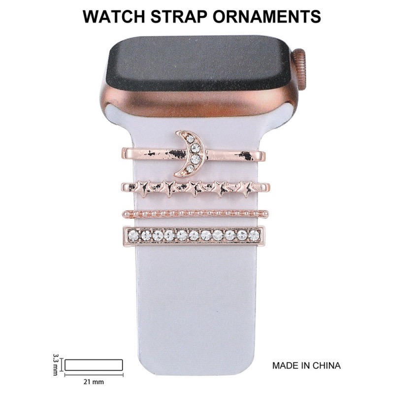 Watch strap decorative ring Rhinestone Decorative Strap Charms for Apple Watch / Samsung / Huawei