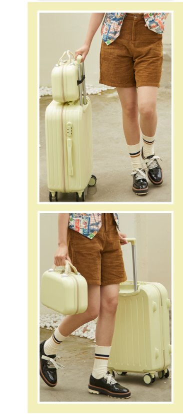 Trolley Luggage Hard-Shell Travel Suitcase