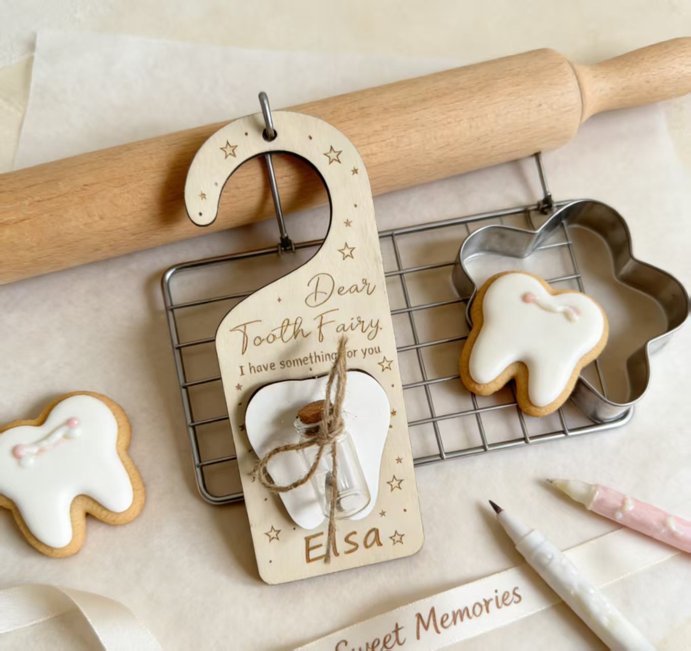 Holidays, gifts Children's Tooth Fairy Door Hanger Pendant