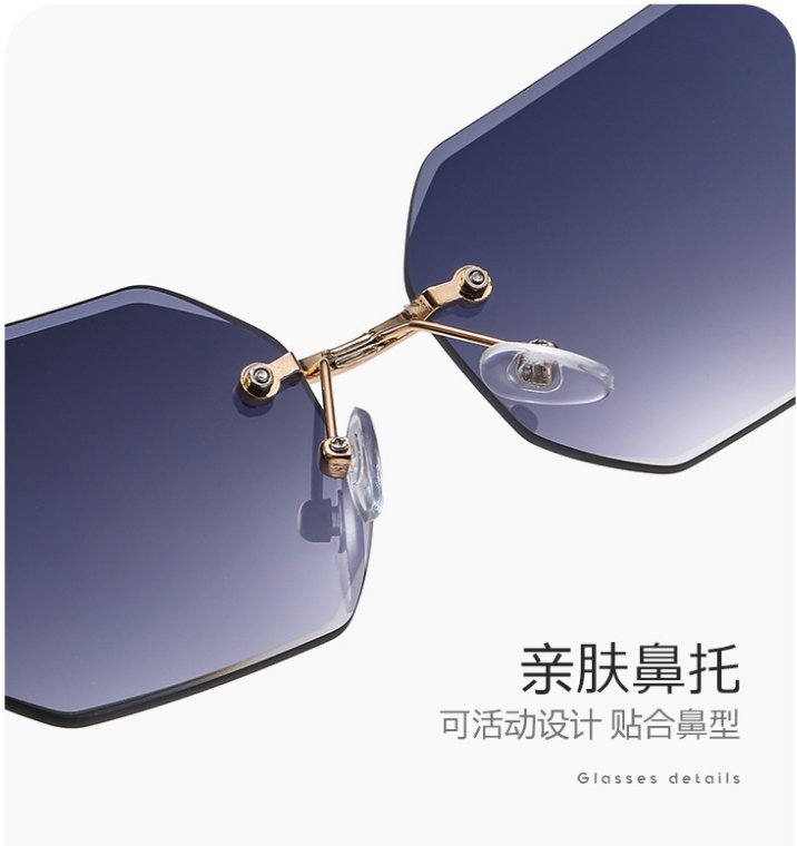 Gradient metal sunglasses 9059