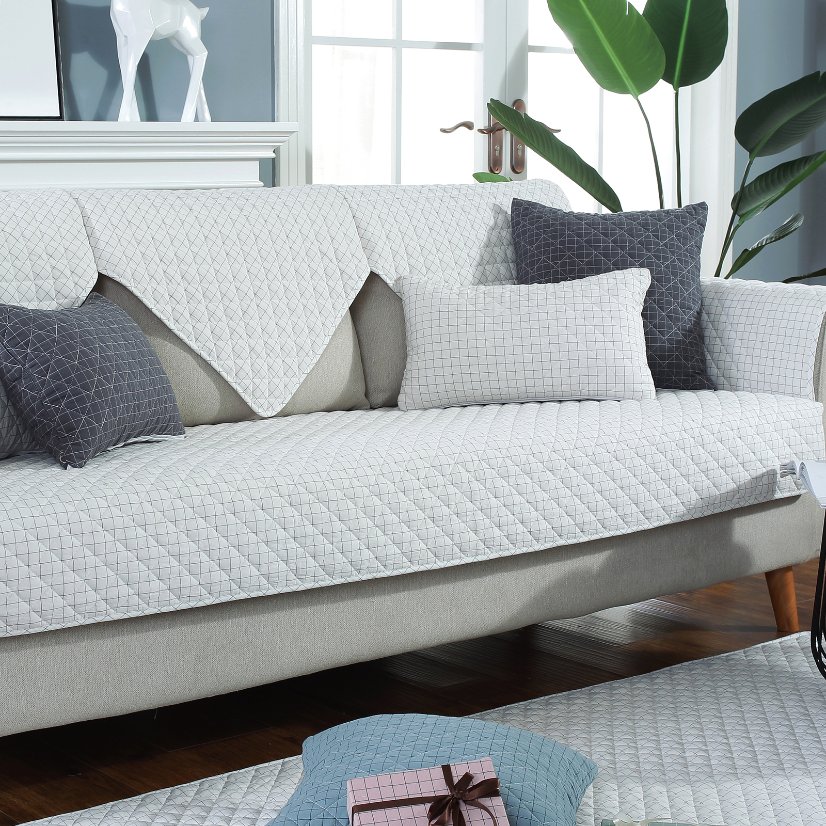 All-Season Sofa Cushions Small Check Sofa Cushion