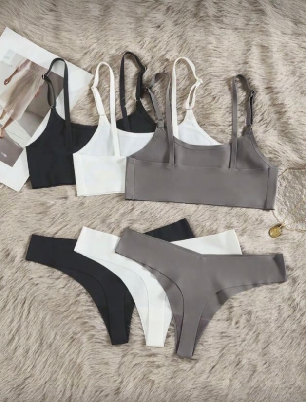 Seamless Bras & Briefs, Sewn Bras & Briefs Jelly Gel Bra & Stitched Panty