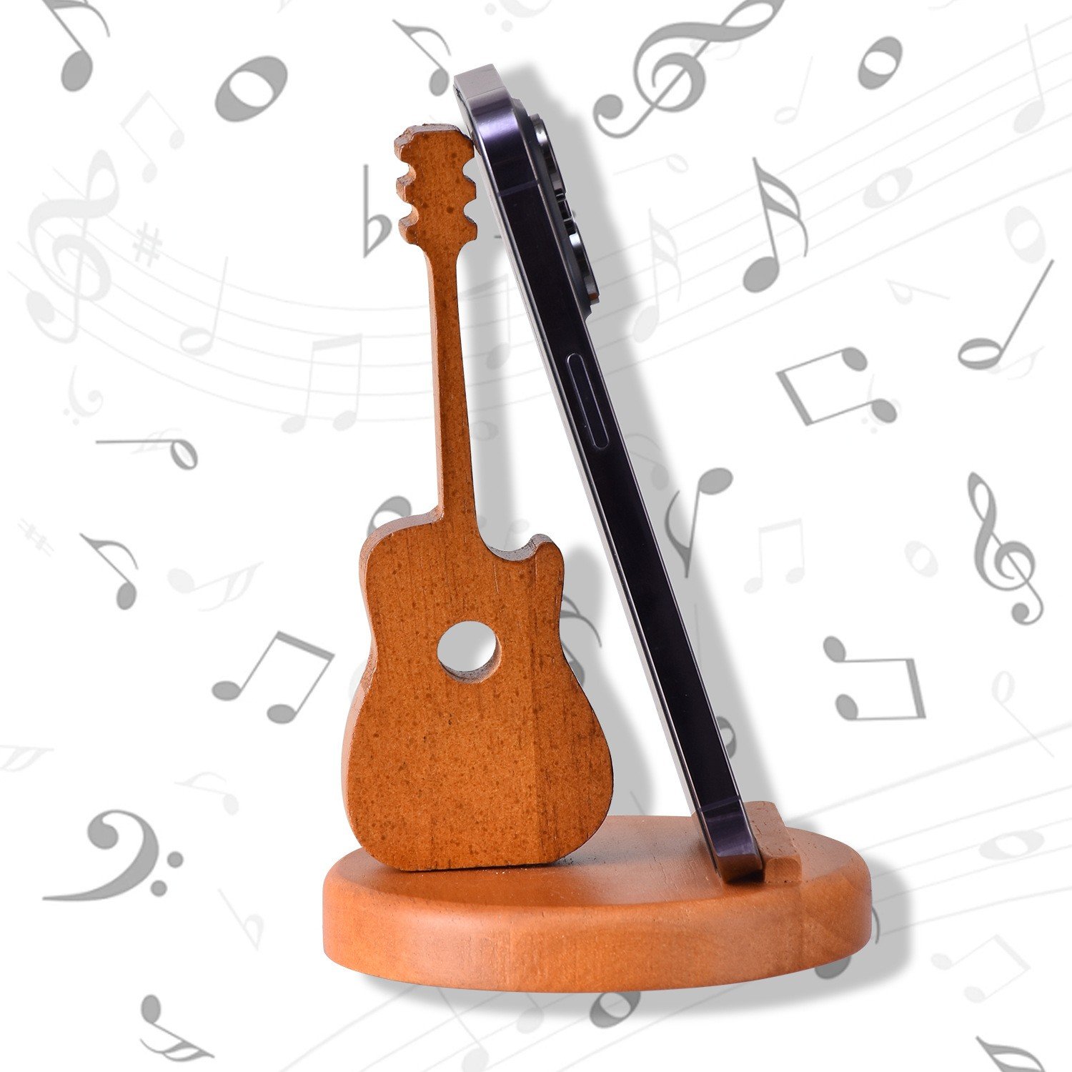 Holidays, gifts Personalized Phone Stand Solid Wood Violin