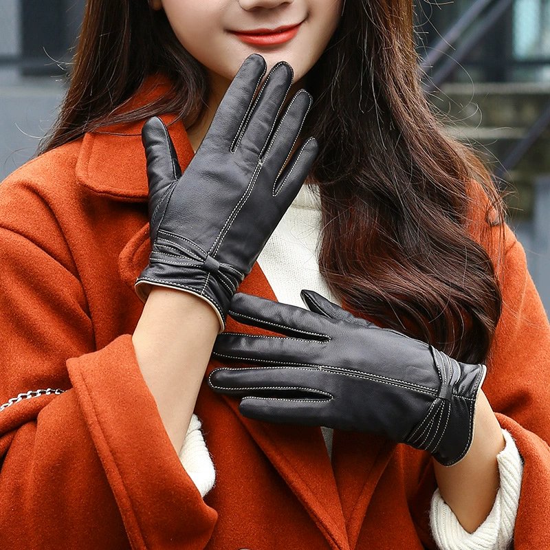 Best Sellers Women's Genuine Leather Winter Warm Gloves