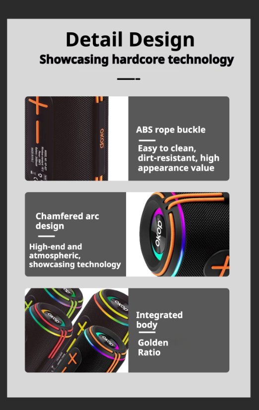 Portable Outdoor Bluetooth Speaker KP-827 Wireless Bluetooth Speaker