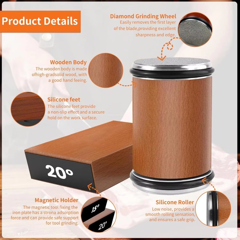 Kitchenware Rolling Knife Sharpener