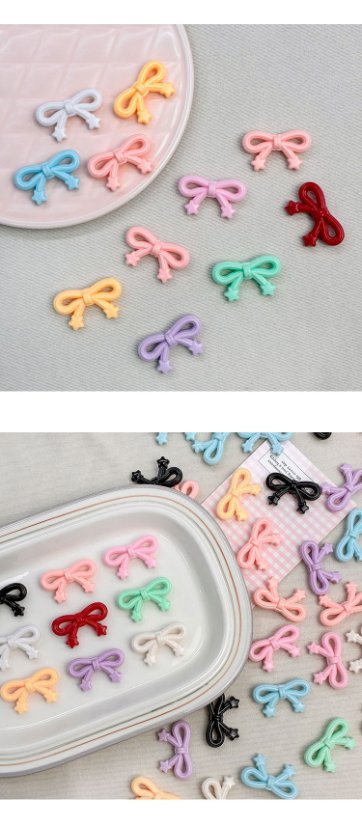 Solid Color Acrylic Beads Star bowknot beads