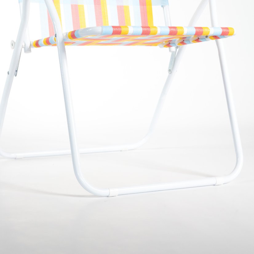 Beach Chair wooden armrest five-position adjustable strap PE binding tape chair