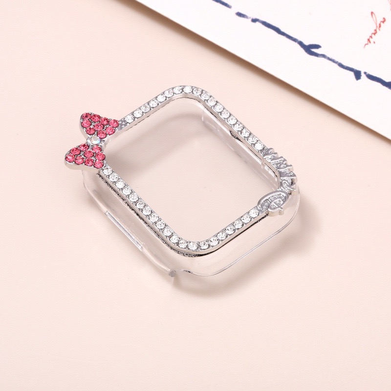 Alloy watch band Heart & Mickey Rhinestone Metal Strap for Apple Watch Series 5/6/7/8/9/SE