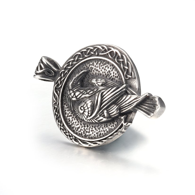 Pendants Raven And Triskele Stainless Steel Viking Pendant