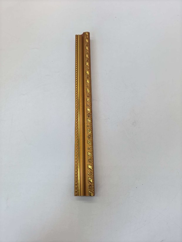 frame PS European Double Border Gold Carved Molding, Vintage Narrow Frame Trim