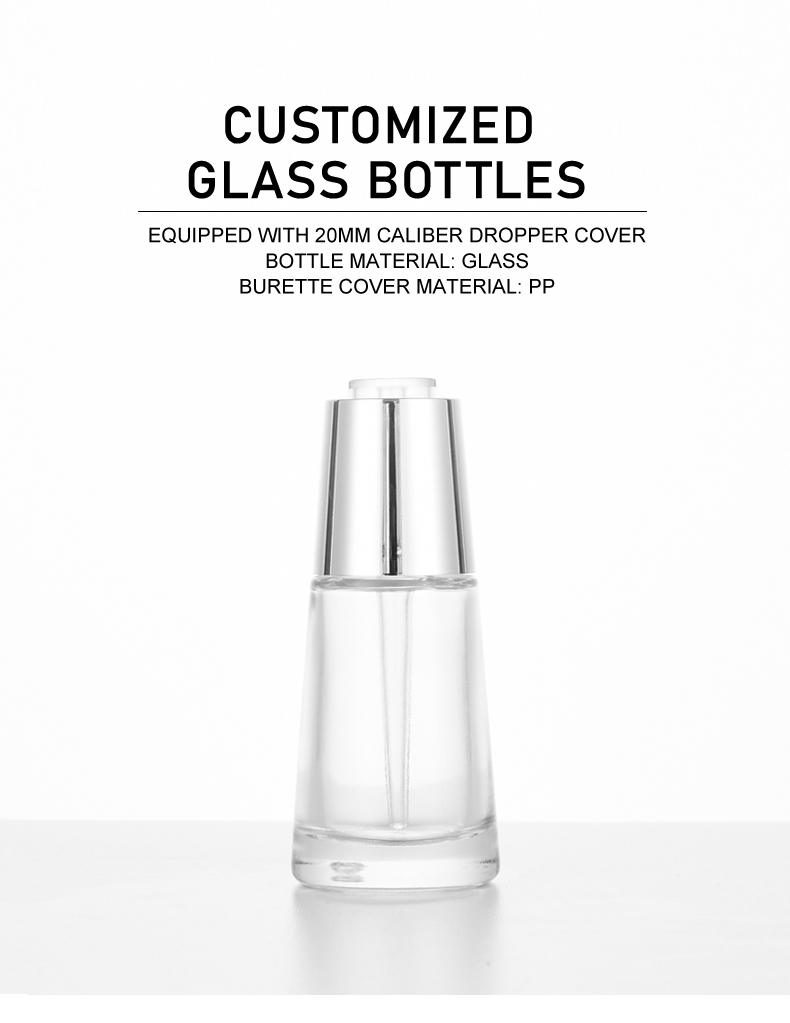 frasco cuentagotas 30ml Premium Concealed Rotary Press Pump Dropper Bottle for Essential Oil 