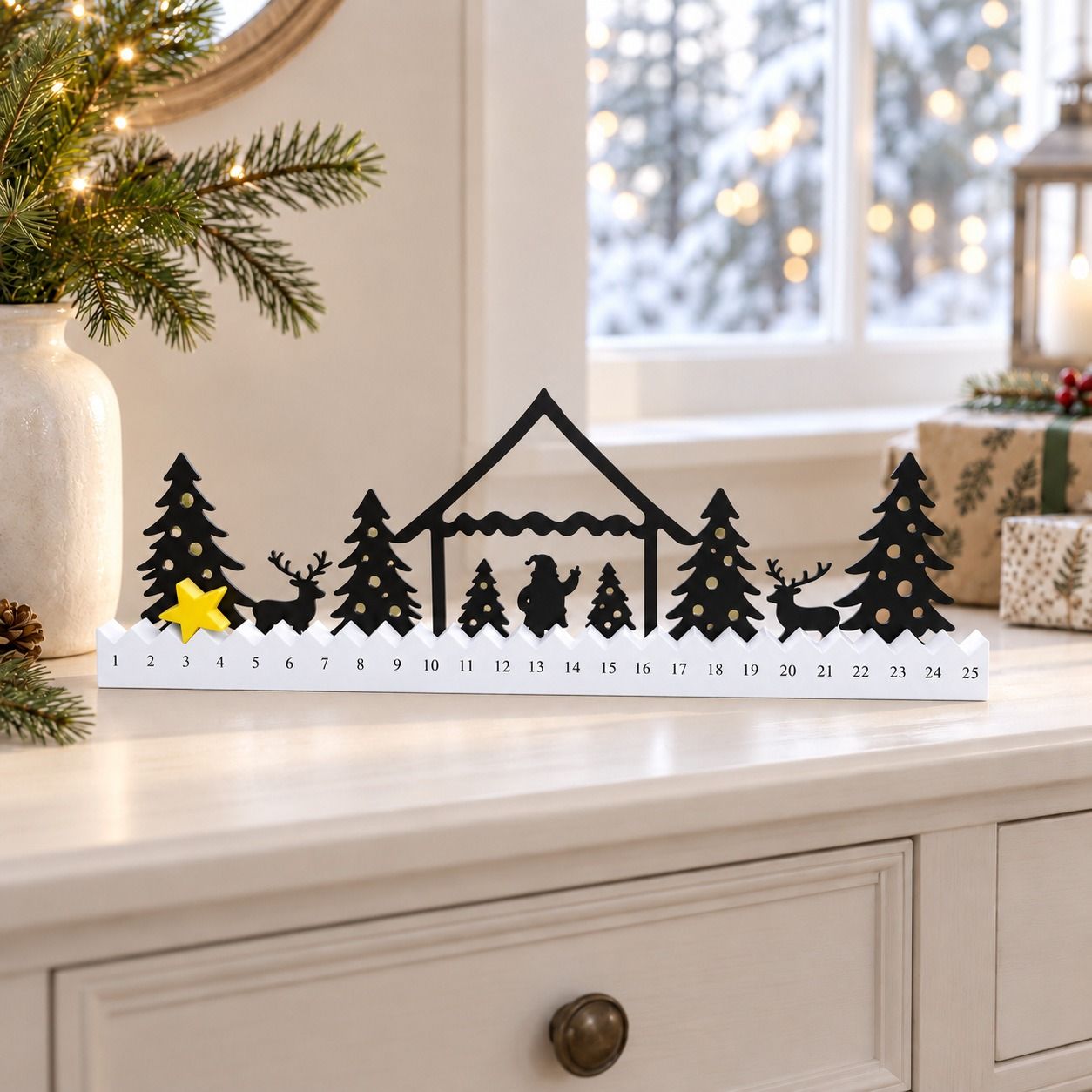 Plastic Craft Ornaments Advent calendar