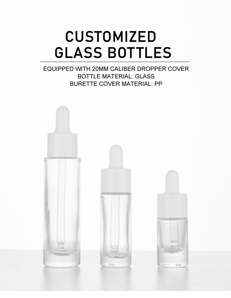 frasco cuentagotas 30ml / 10ml / 5ml Multi-Size Essential Oil Dropper Bottle