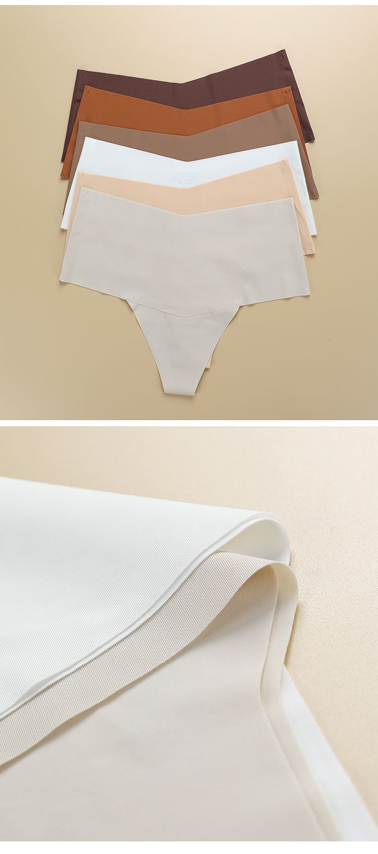 Seamless Panties Mid-Rise Seamless Fitness Briefs for Women