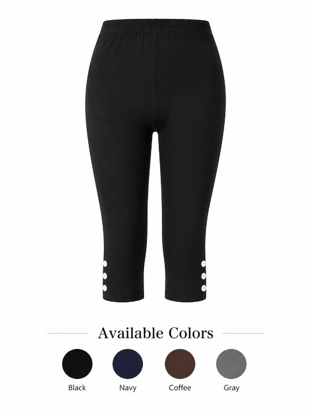 legging-shorts-capri-pant Capri Leggings for Women - High Waisted Capris Tummy Control Yoga Pants with Pockets Workout Cycling Tights