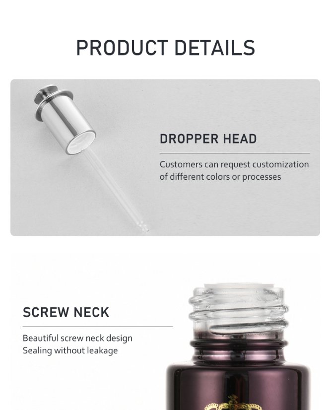 frasco cuentagotas 30ml Press-Type Dropper Bottle – Premium & Customizable Colors