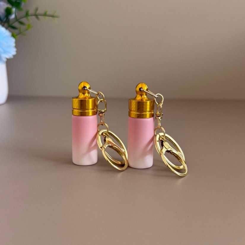 Keychain Storage Pocket Secret Mini Bottle Keychain