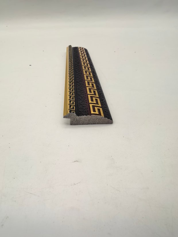 decor line PS European Greek Key Gold Embossed Molding Trim, Luxury Wall Border Line