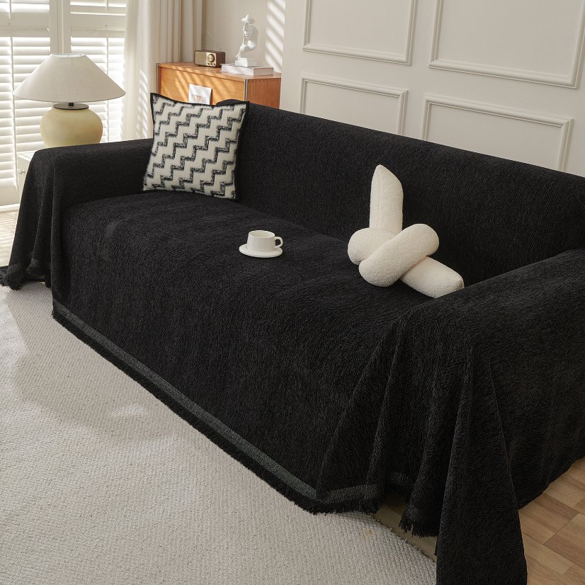Jacquard sofa throw Herringbone Fishbone Sofa Throw