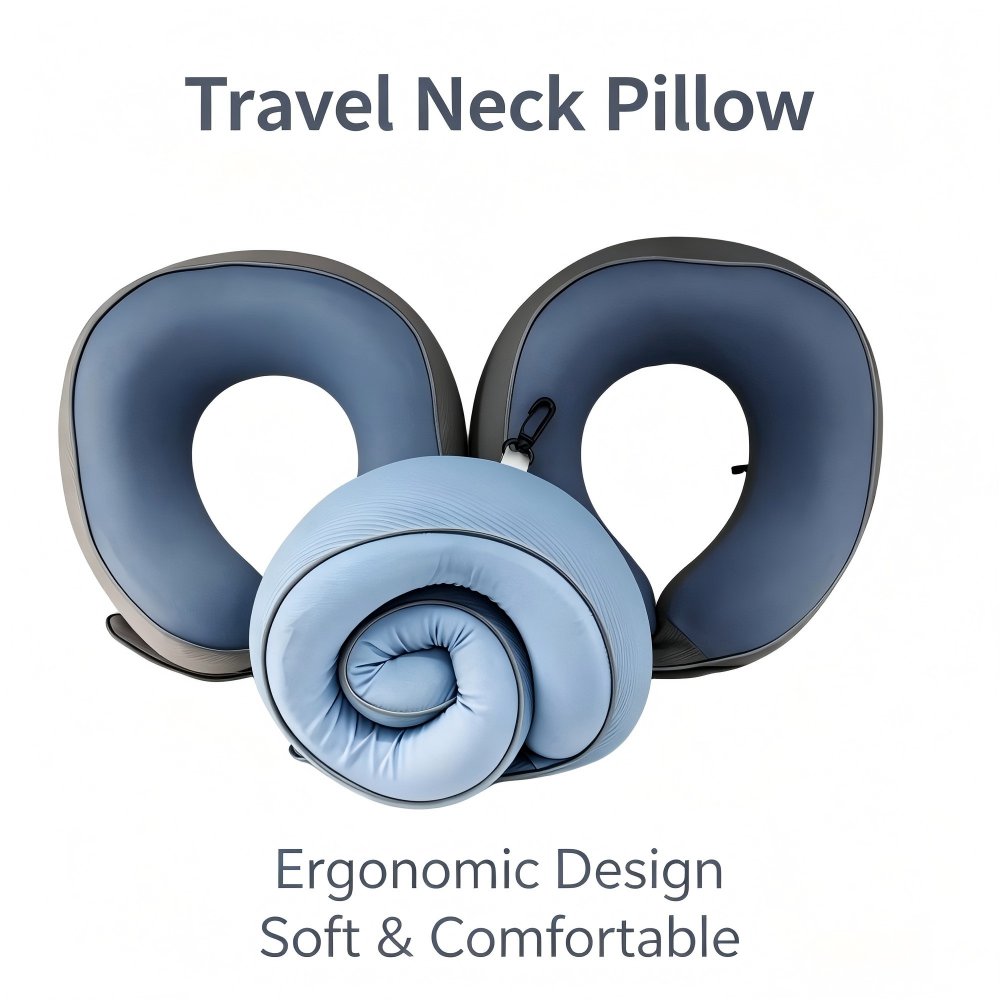 U-shaped pillow Collapsible Business-Style Memory Foam U-Shaped Pillow