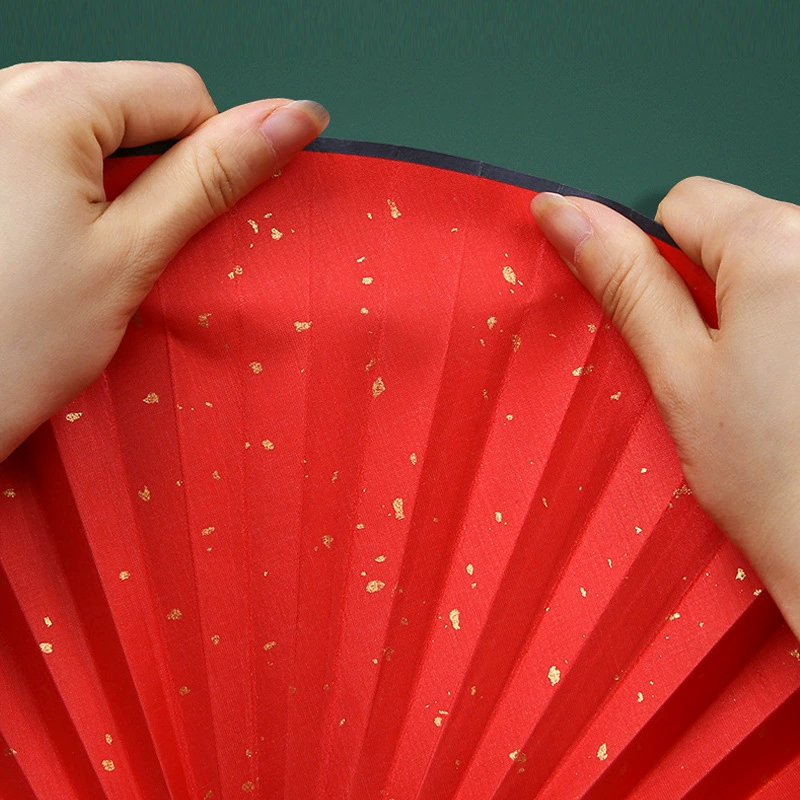 Blank Book-Style Round Fans Advertising Folding Bamboo Fan
