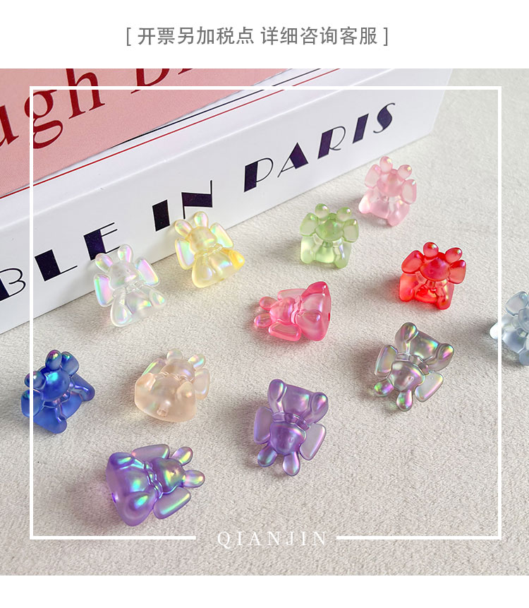 High-Quality UV Beads Original design bowknot rabbit bead-690