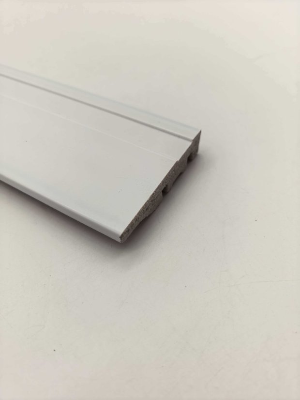 skirting PS Double Vertical Groove Double Interlock Wall Panel, Simple White Splicing Wall Slat