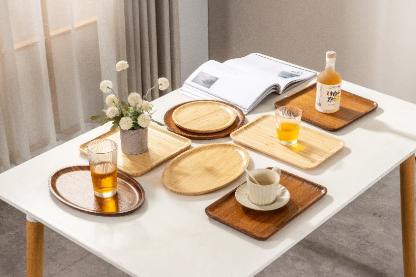 Tray Bamboo Side-Clamp Tray