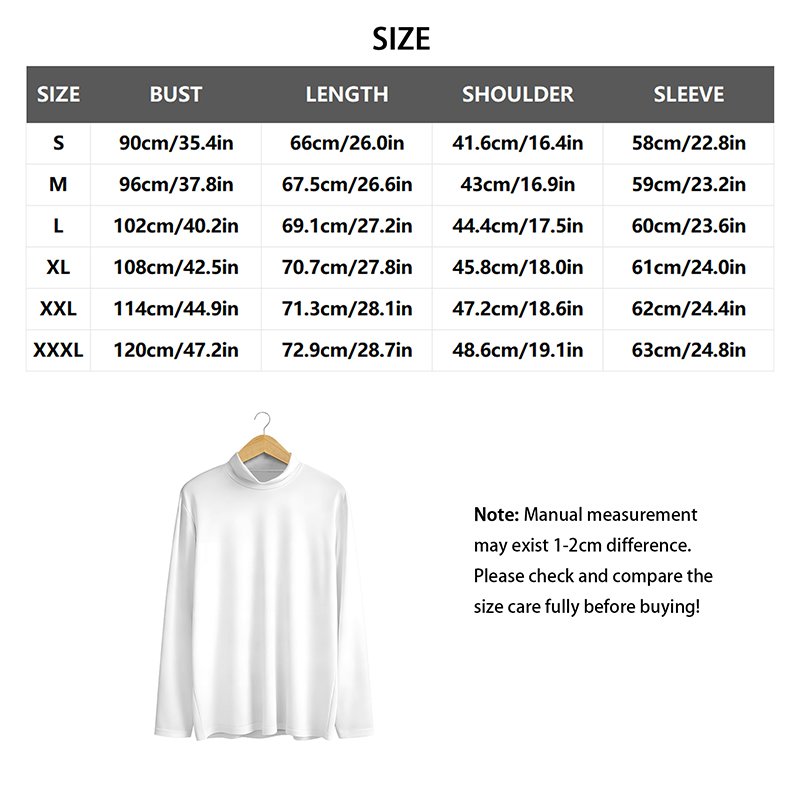 Men's Fashion – Tops TSS13 – Men's Mock Neck Long-Sleeve T-Shirt 