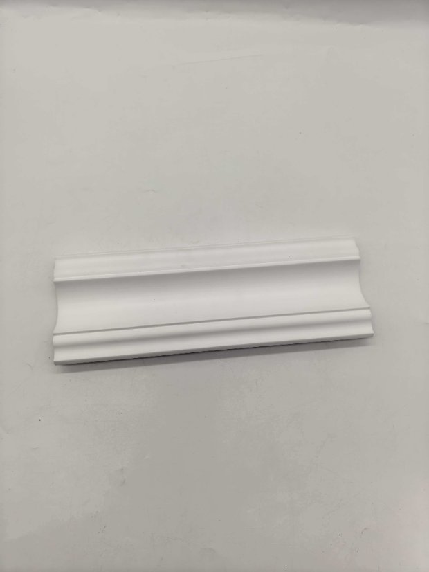 cornice PS Double Vertical Rib Wide Curved Recessed Wall Panel, Minimalist White 3D Decorative Slat