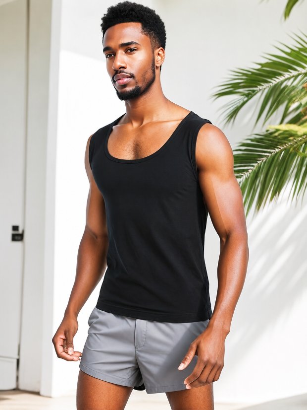 vest-top-tshirt-jacket-bra-tank Men's Heat Trapping Pullover Sweat Enhancing Vest - Sauna Suit Shirt Compression Vest Shapewear Top for Gym Exercise
