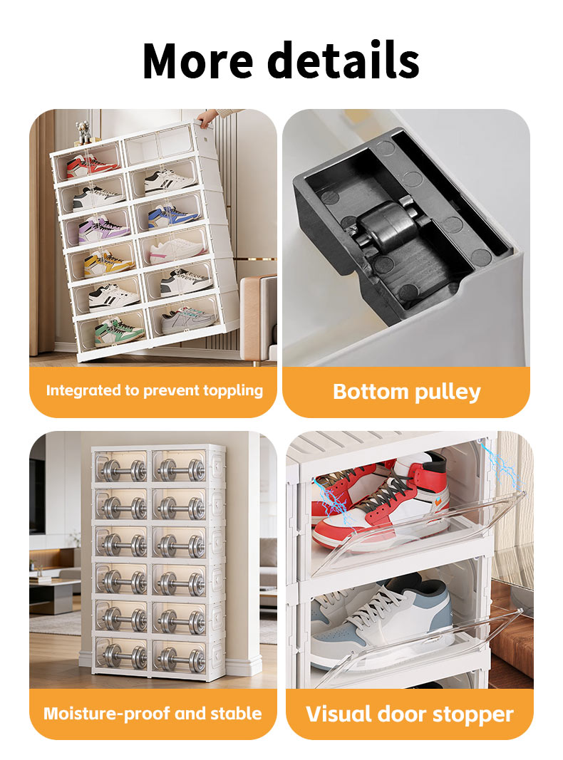 Stackable Shoe Organizer Clear Shoe Box